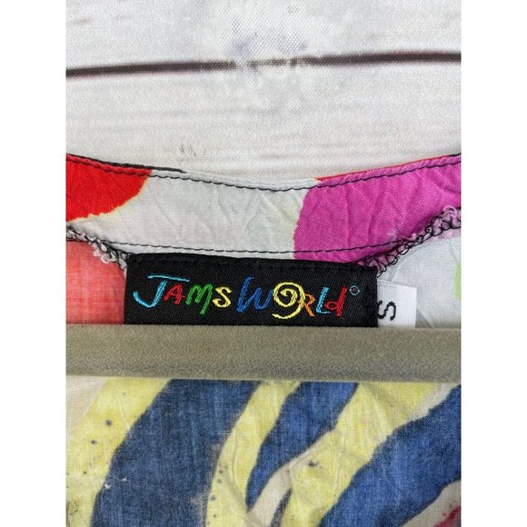 Jams World Vibrant Print Blouse Small - Picture 2 of 4